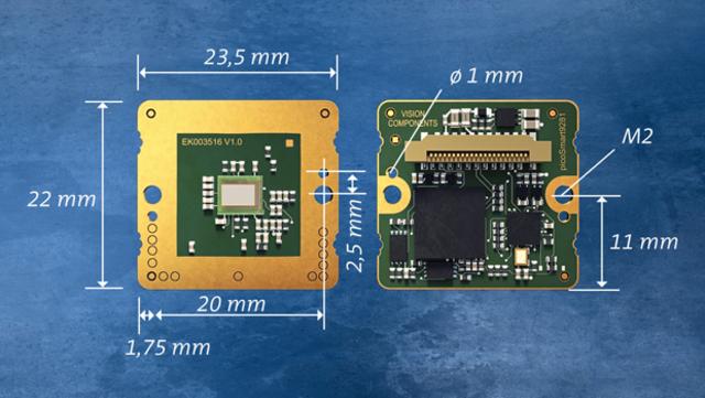 VC MIPI camera modules with dimensions