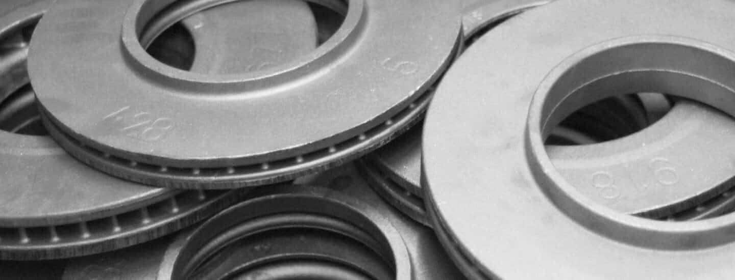 Bremsschreibenrohlinge übereinander