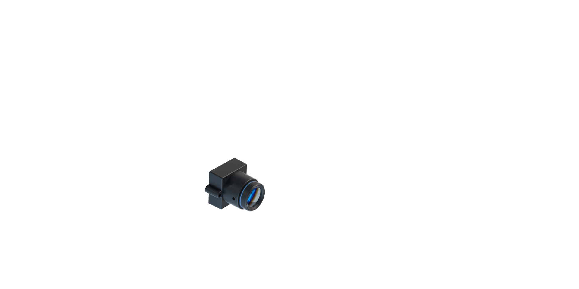 lens integrated in barcode scanner for logistics